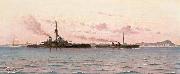 Carlos de Haes The Battleship Barroso oil painting picture wholesale